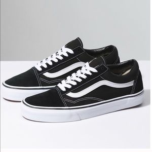 Vans old skool classic suede black white